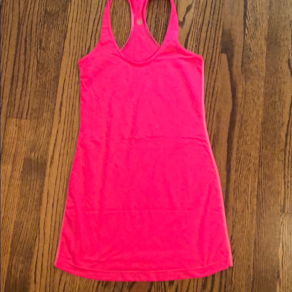 Lululemon razor back. Neon pink!